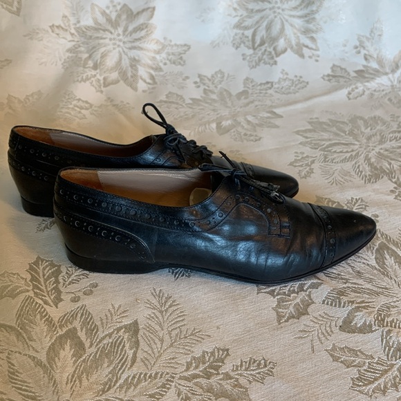Andrew Geller Black Leather Flats - Picture 3 of 7